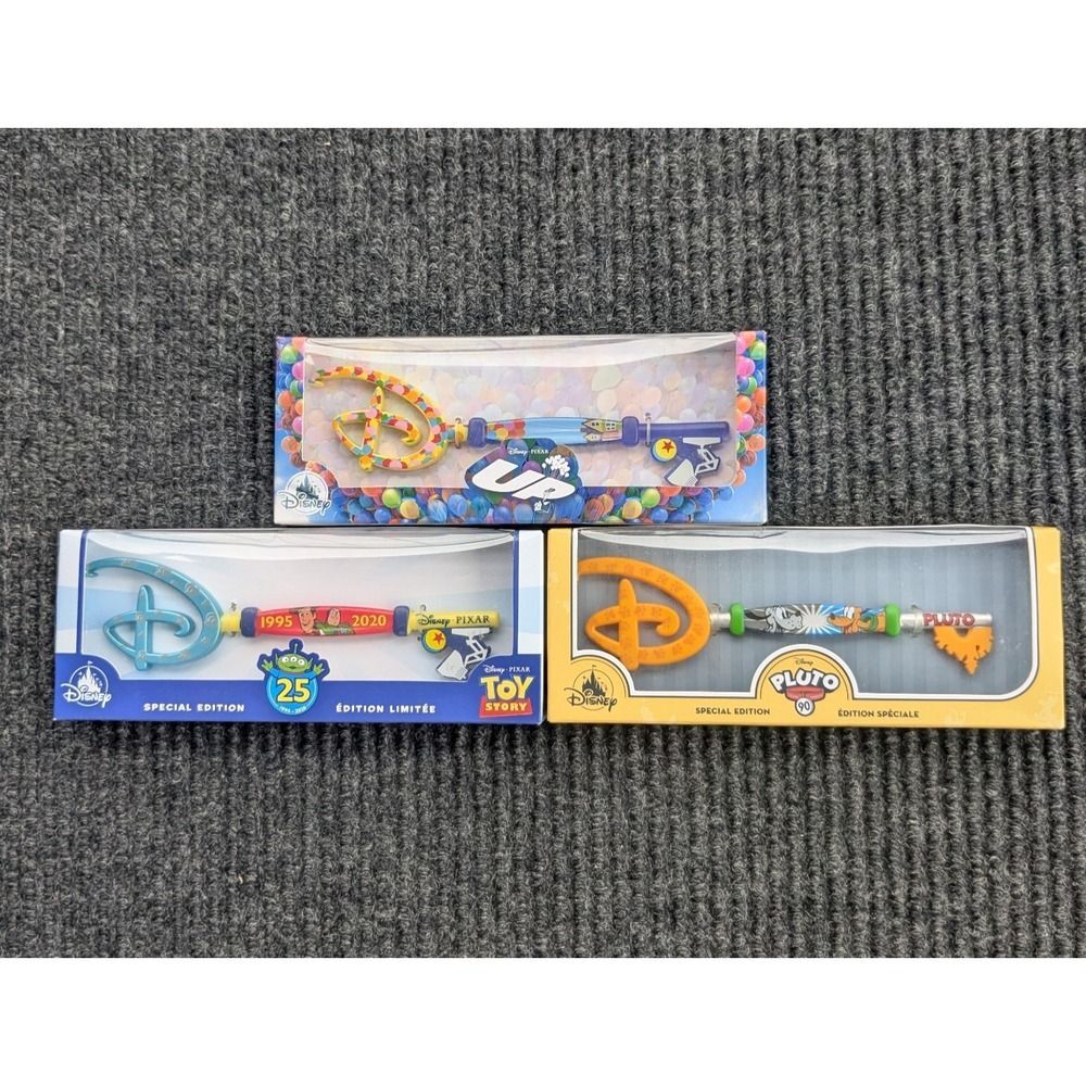 Lot of 3 DISNEY Collectible Keys Gift Holidays Stocking Stuffer